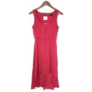 Love Reign Scoop Neck Sleeveless Hi-Low Hem Dress Red Size Small